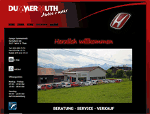 Tablet Screenshot of dummermuth-garage.ch